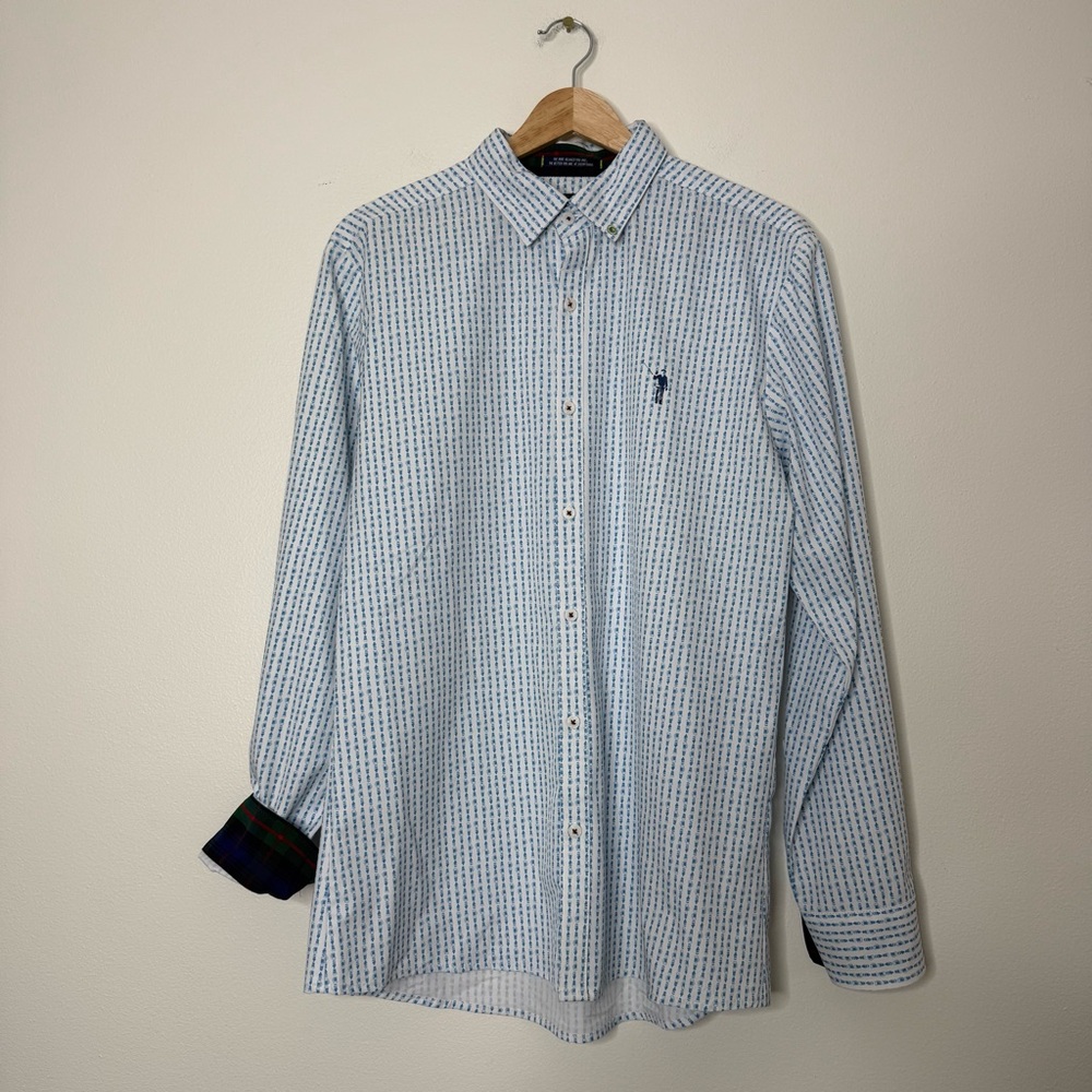 William Murray Performance Golf Novelty Beet Print Collared Button up casual